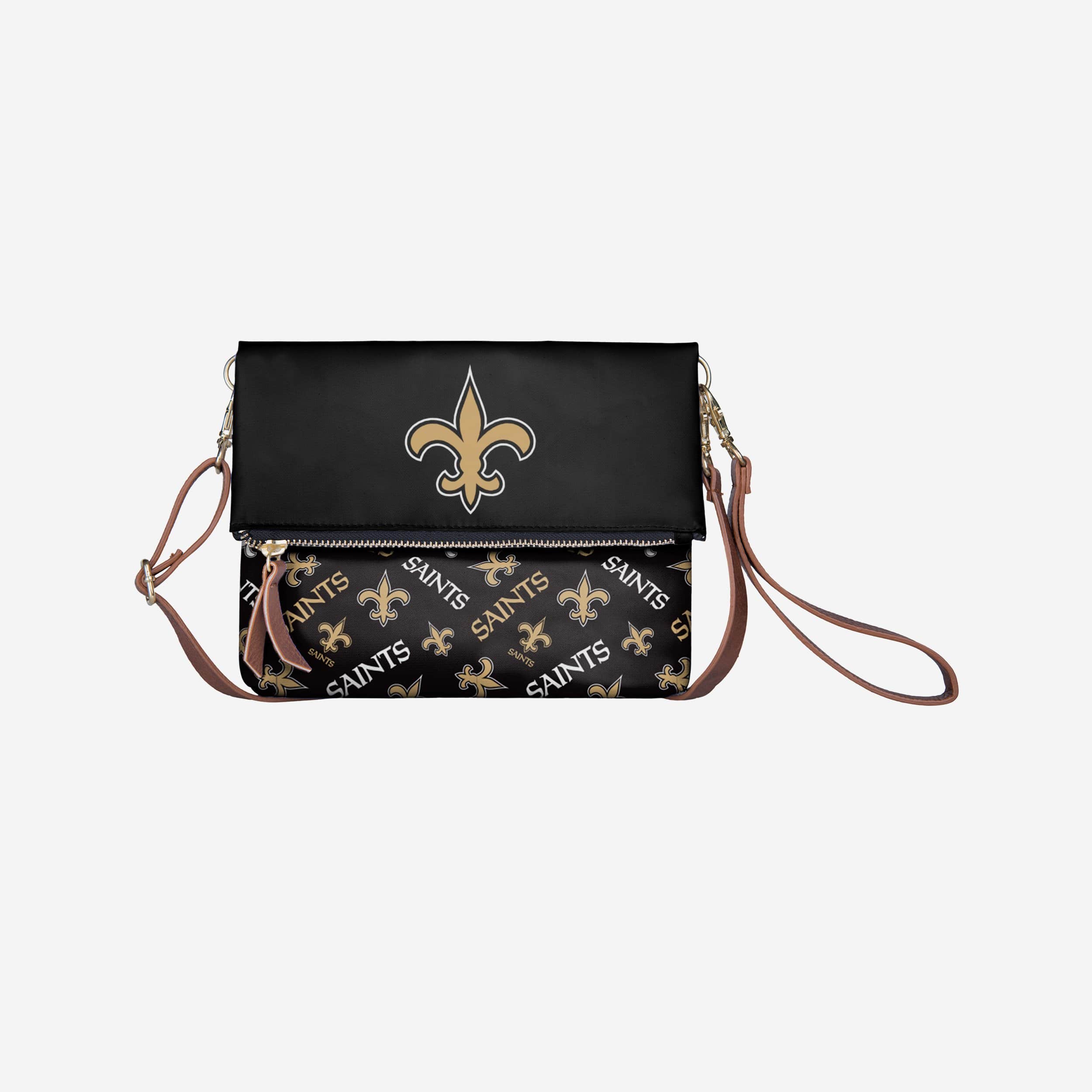 New Orleans Saints Printed Collection Foldover Tote Bag 1 New Orleans Saints Printed Collection Foldover Tote Bag