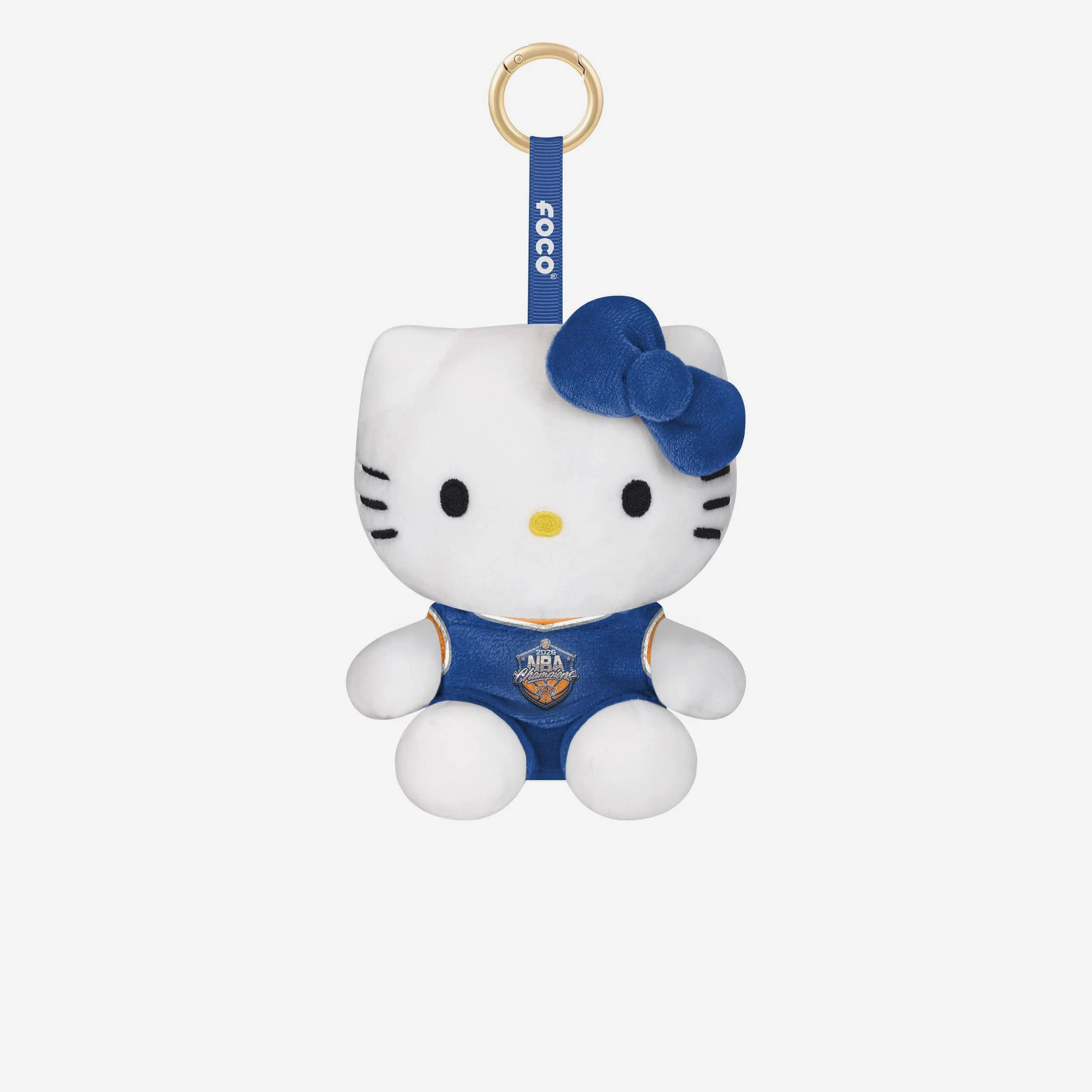 New York Knicks 2026 NBA Champions Plush Seated Hello Kitty® Bag Charm Keychain