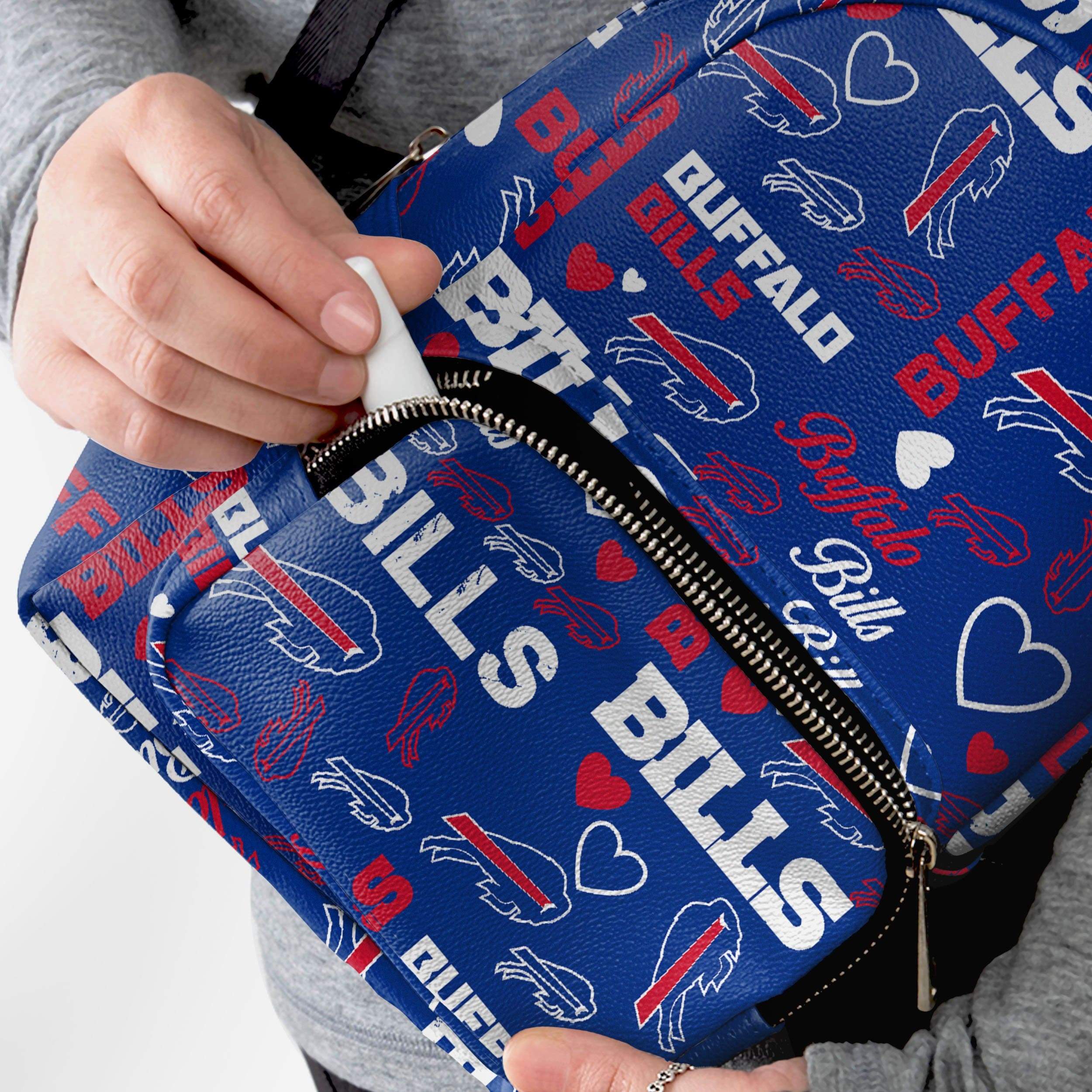 Buffalo Bills Logo Love Mini Backpack 3 Buffalo Bills Logo Love Mini Backpack