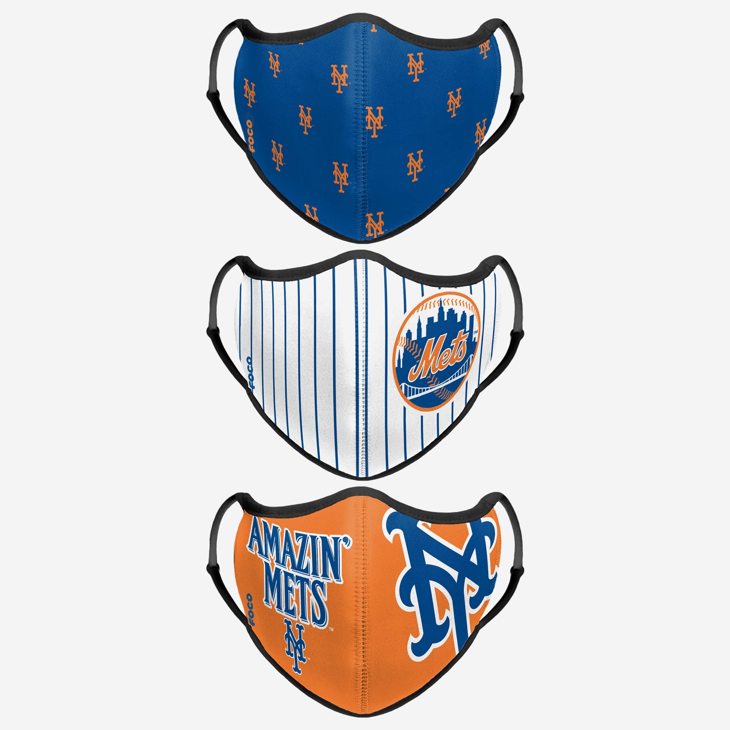 New York Mets Thematic Sport 3 Pack Face Cover