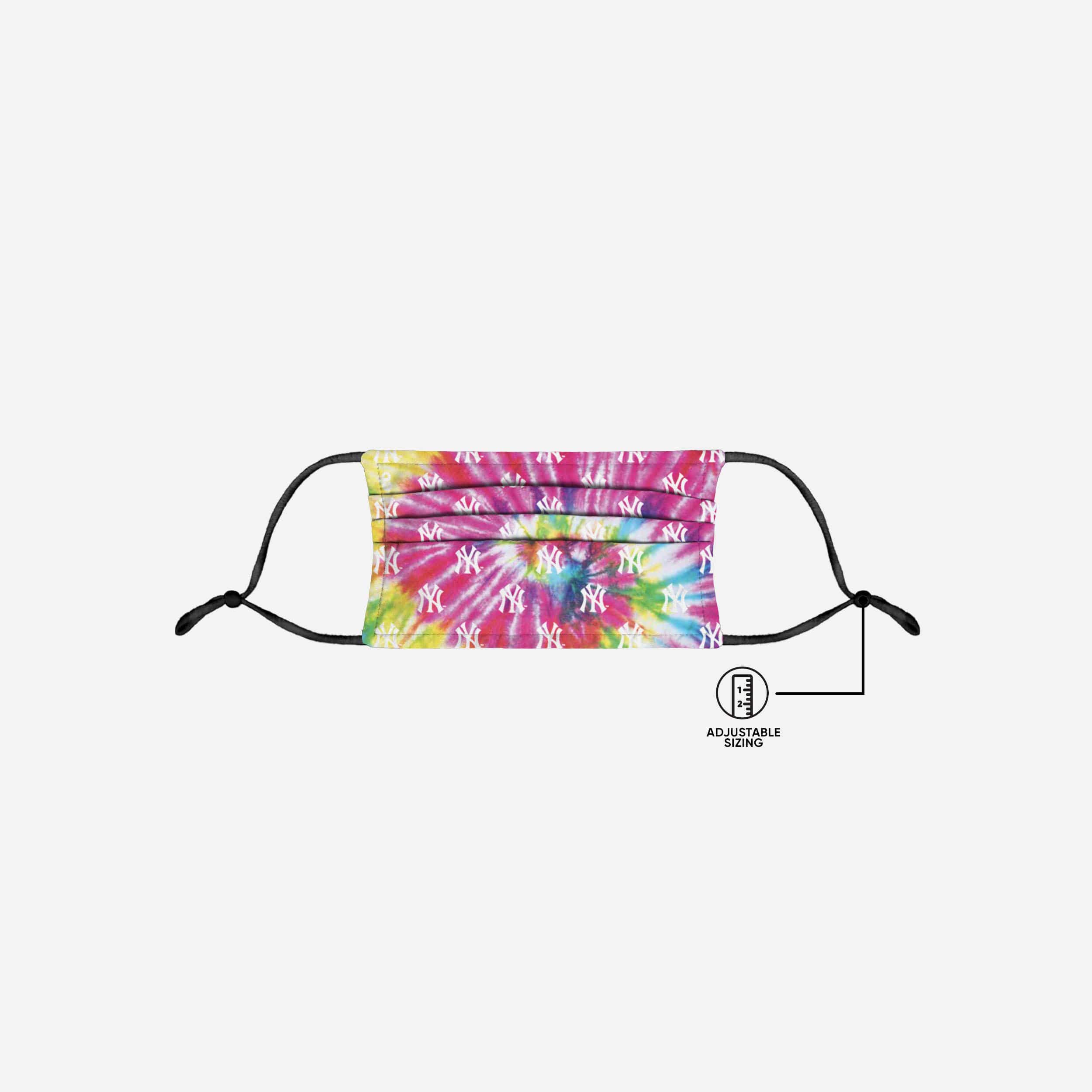 New York Yankees Pastel Tie-Dye Adjustable Face Cover 5 New York Yankees Pastel Tie-Dye Adjustable Face Cover