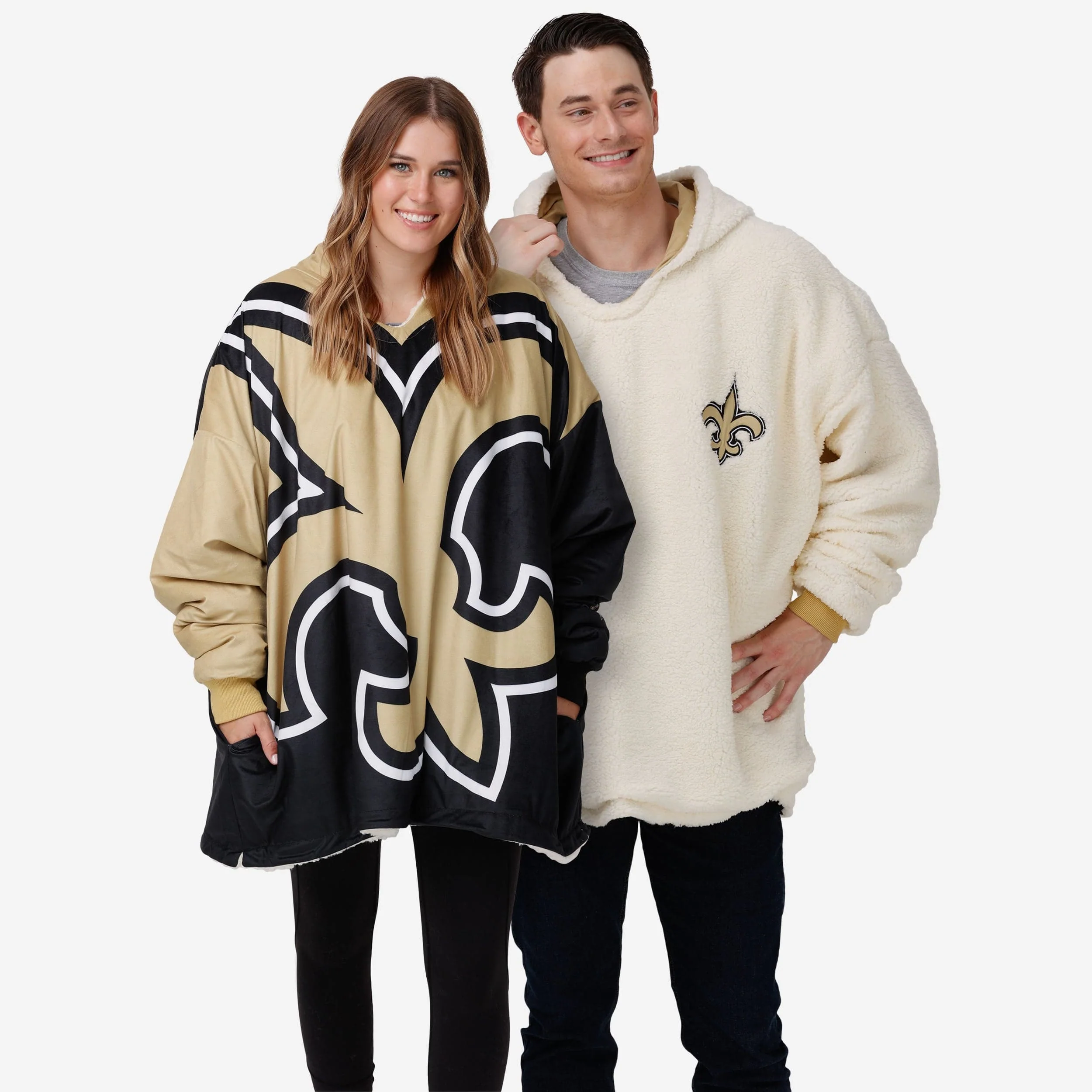 New Orleans Saints Reversible Colorblock Hoodeez 1 New Orleans Saints Reversible Colorblock Hoodeez