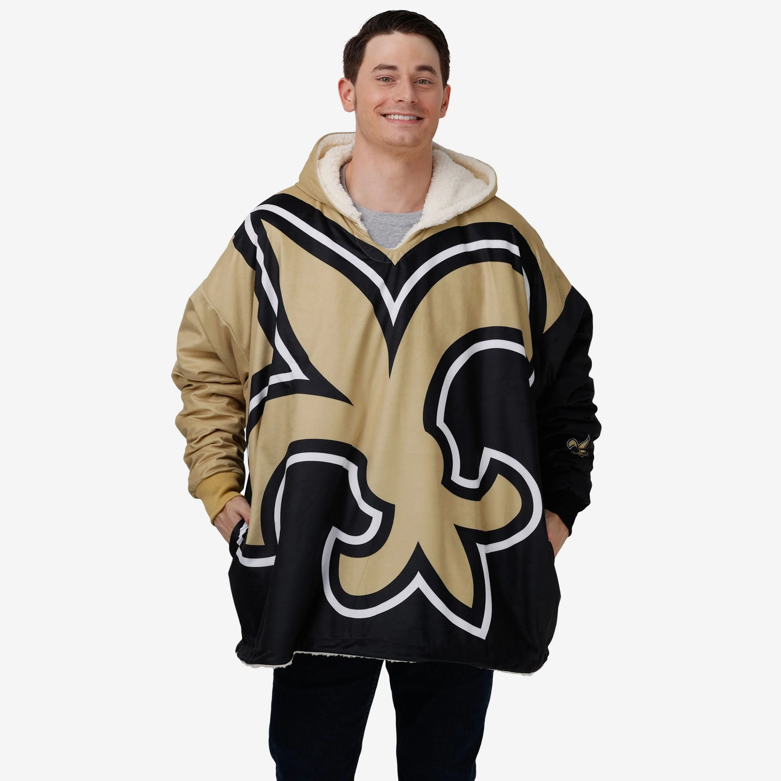 New Orleans Saints Reversible Colorblock Hoodeez 4 New Orleans Saints Reversible Colorblock Hoodeez