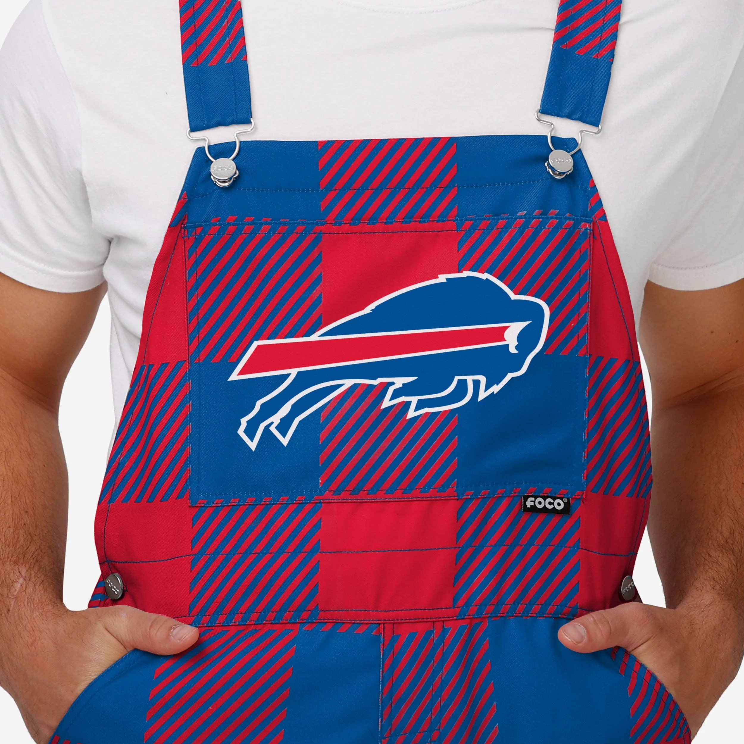 Buffalo Bills Mens Plaid Bib Overalls 4 Buffalo Bills Mens Plaid Bib Overalls