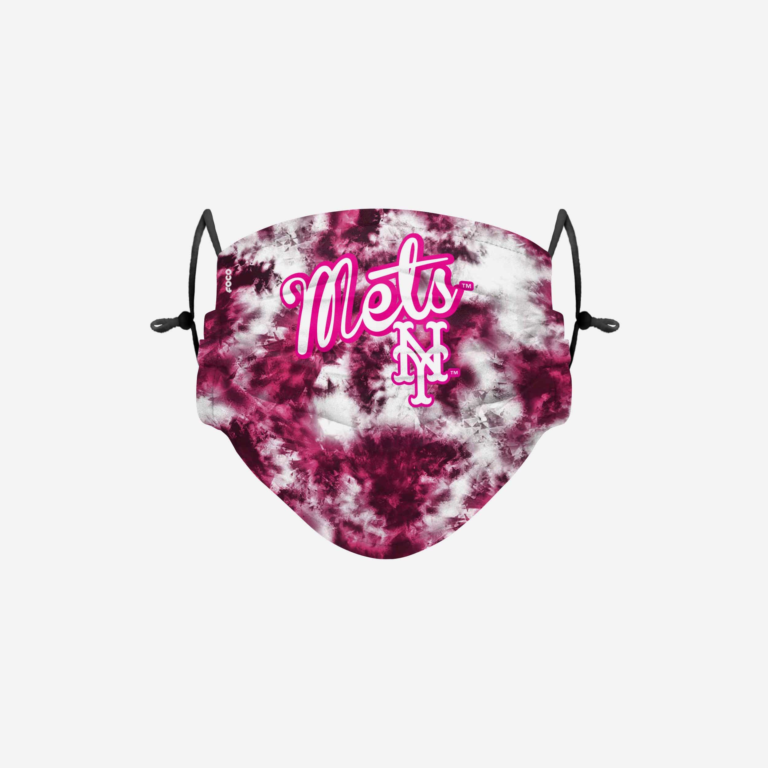 New York Mets Pink Tie-Dye Adjustable Face Cover