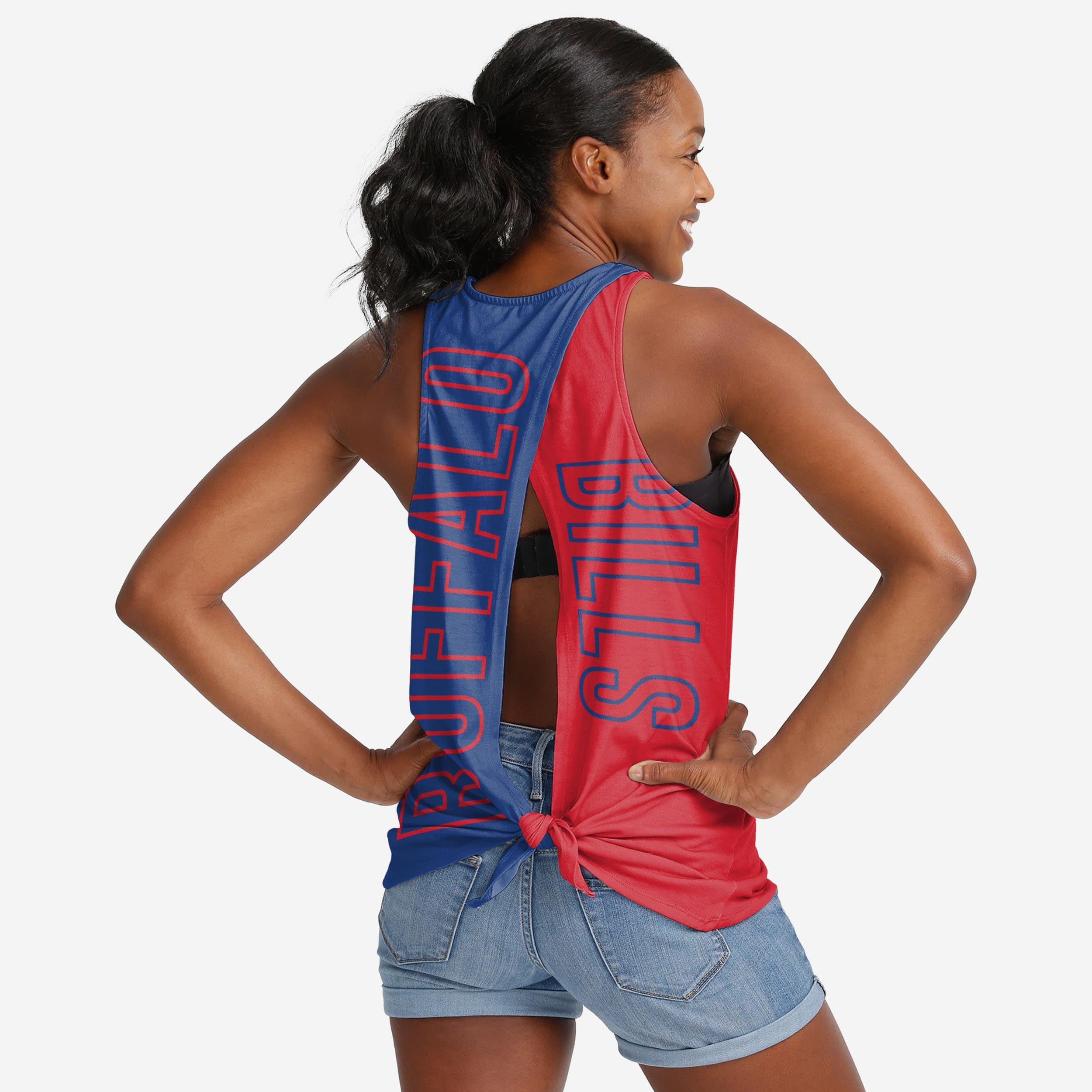 Buffalo Bills Womens Tie-Breaker Sleeveless Top
