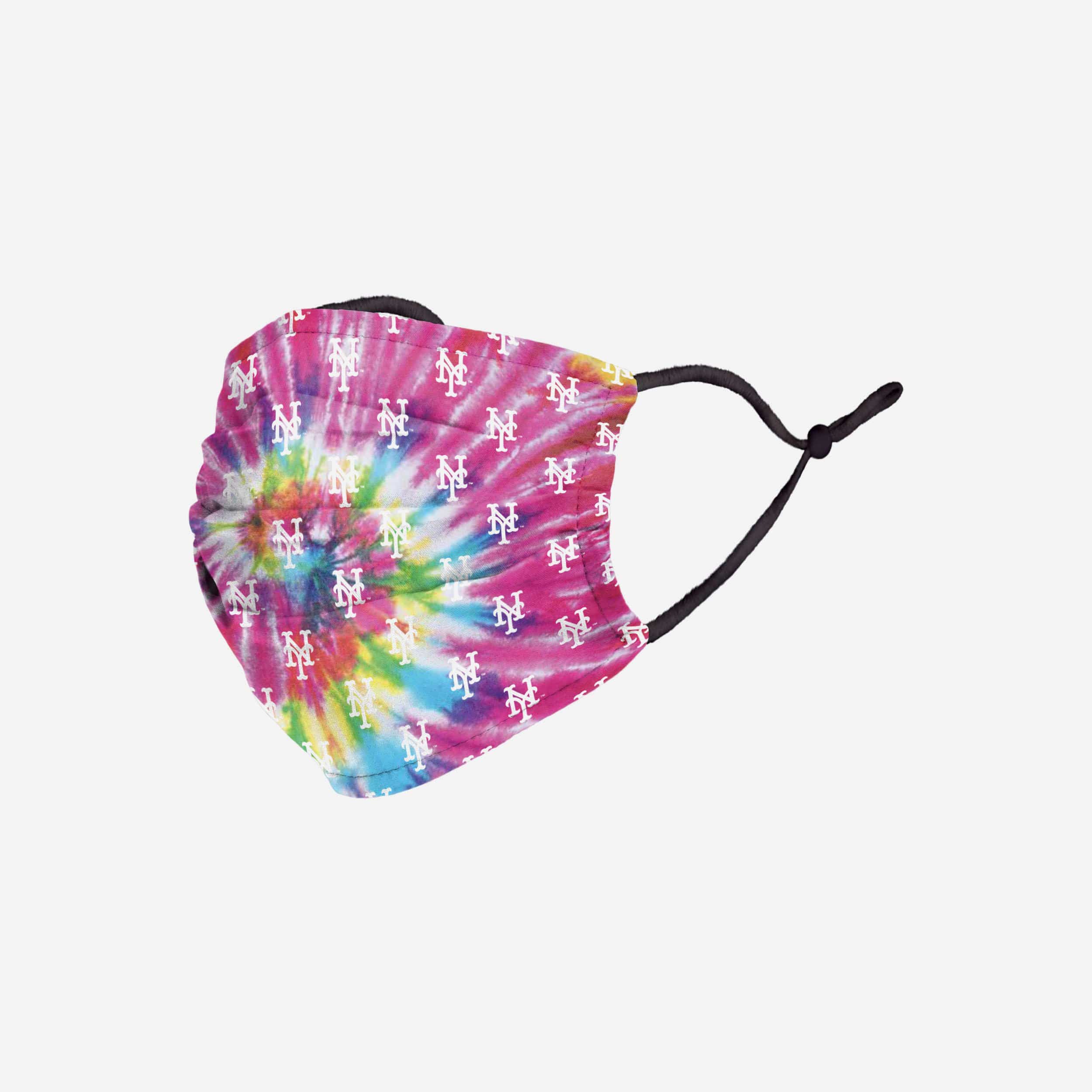 New York Mets Pastel Tie-Dye Adjustable Face Cover 2 New York Mets Pastel Tie-Dye Adjustable Face Cover