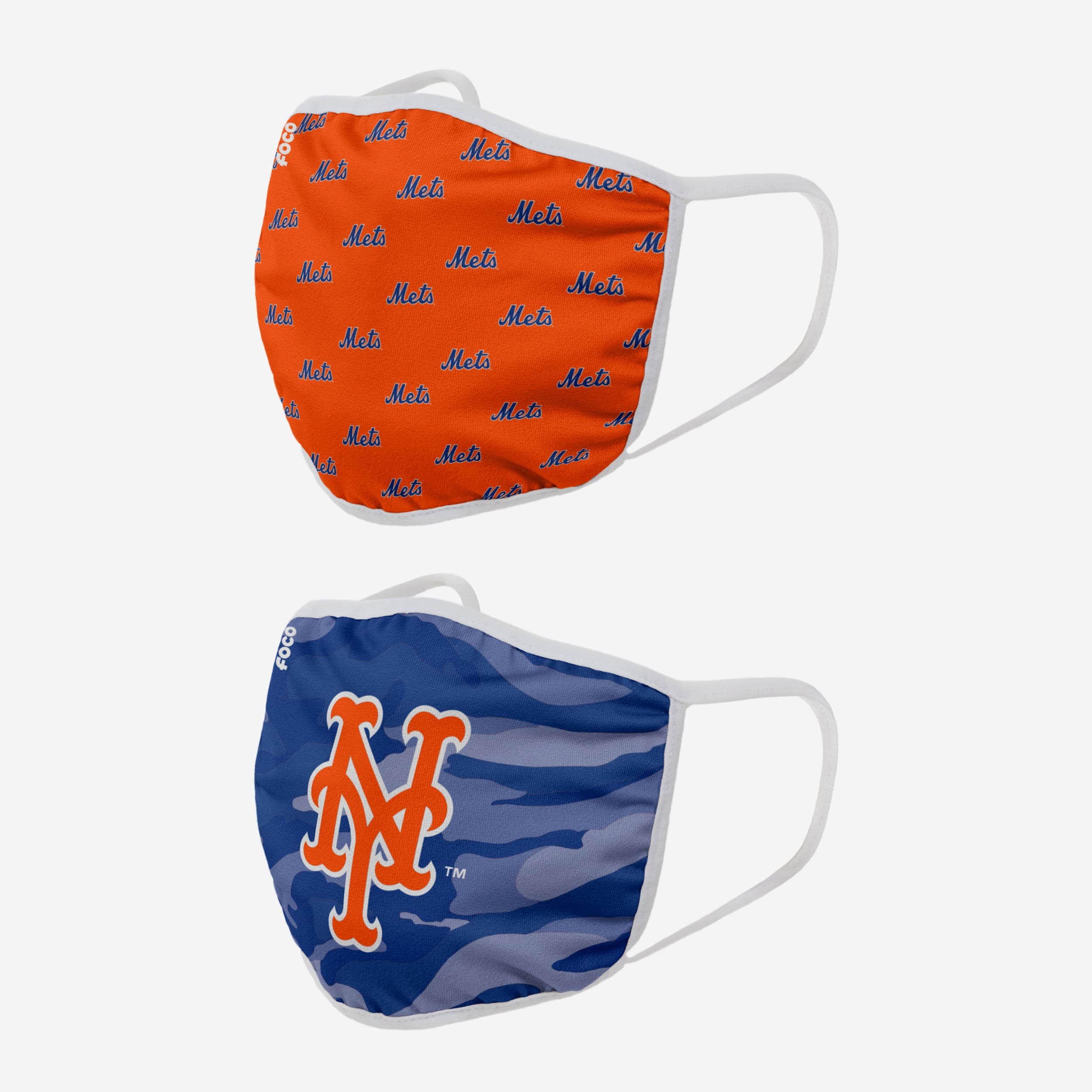 New York Mets Clutch 2 Pack Face Cover 2 New York Mets Clutch 2 Pack Face Cover