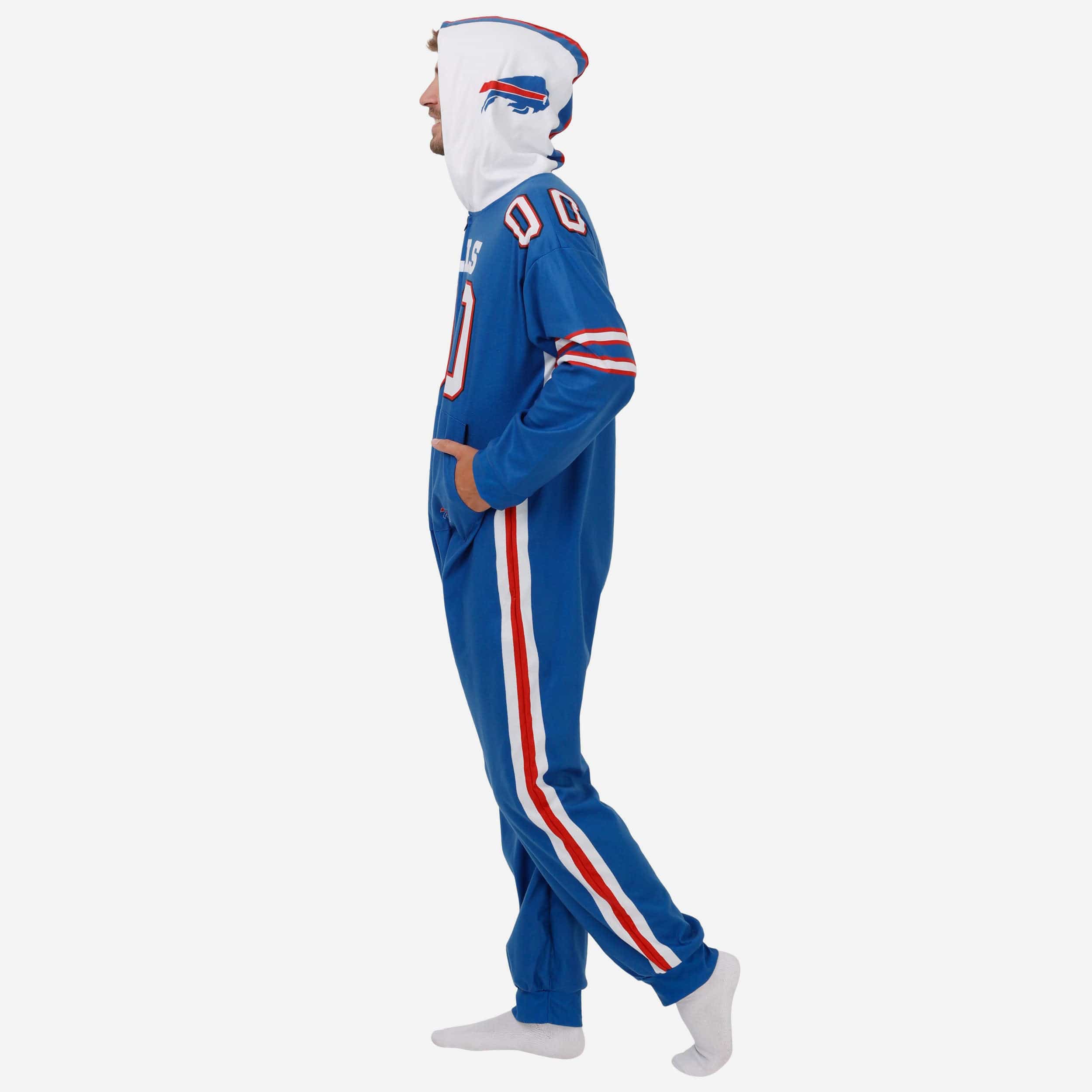 Buffalo Bills Gameday Ready One Piece Pajamas 3 Buffalo Bills Gameday Ready One Piece Pajamas