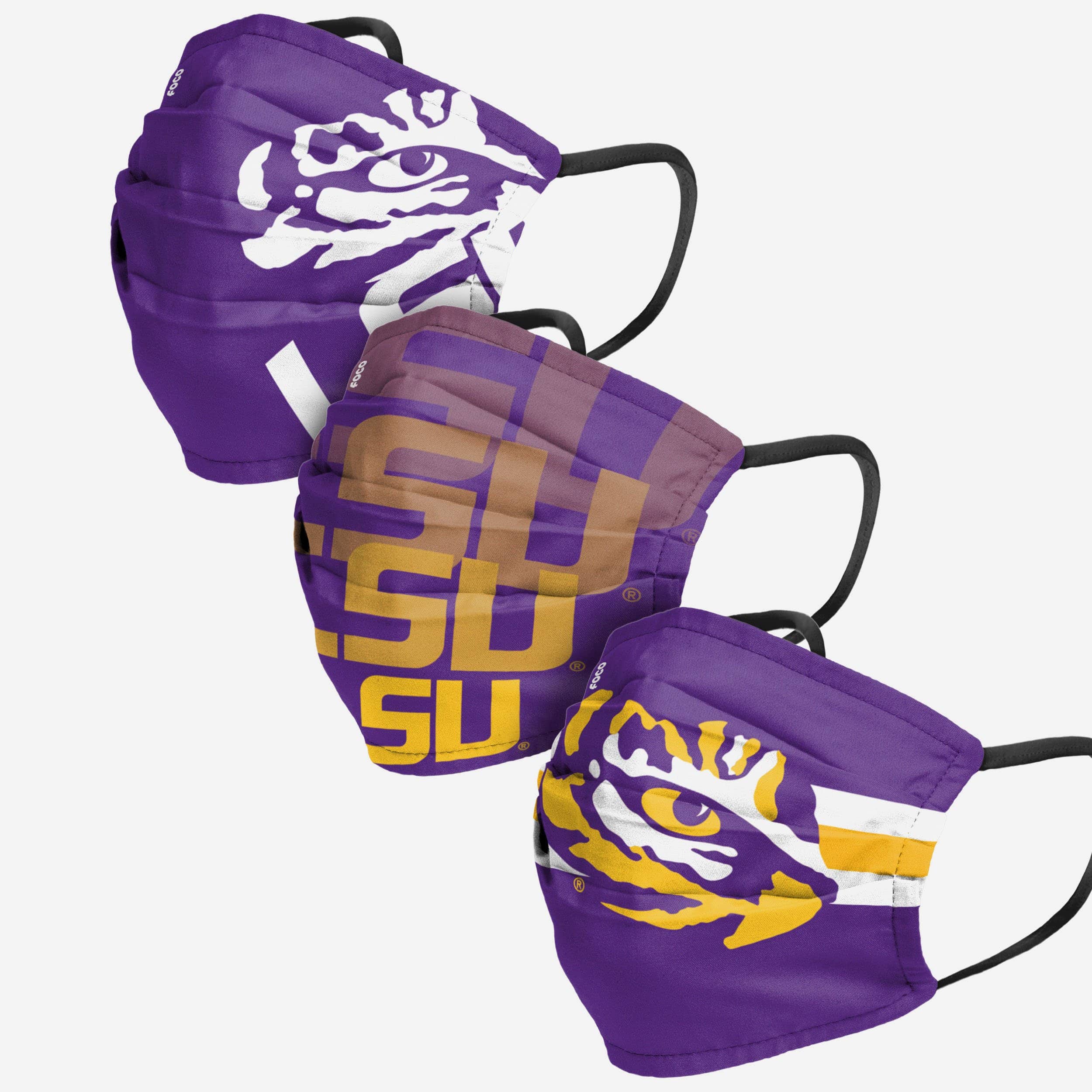 LSU Tigers Matchday 3 Pack Face Cover