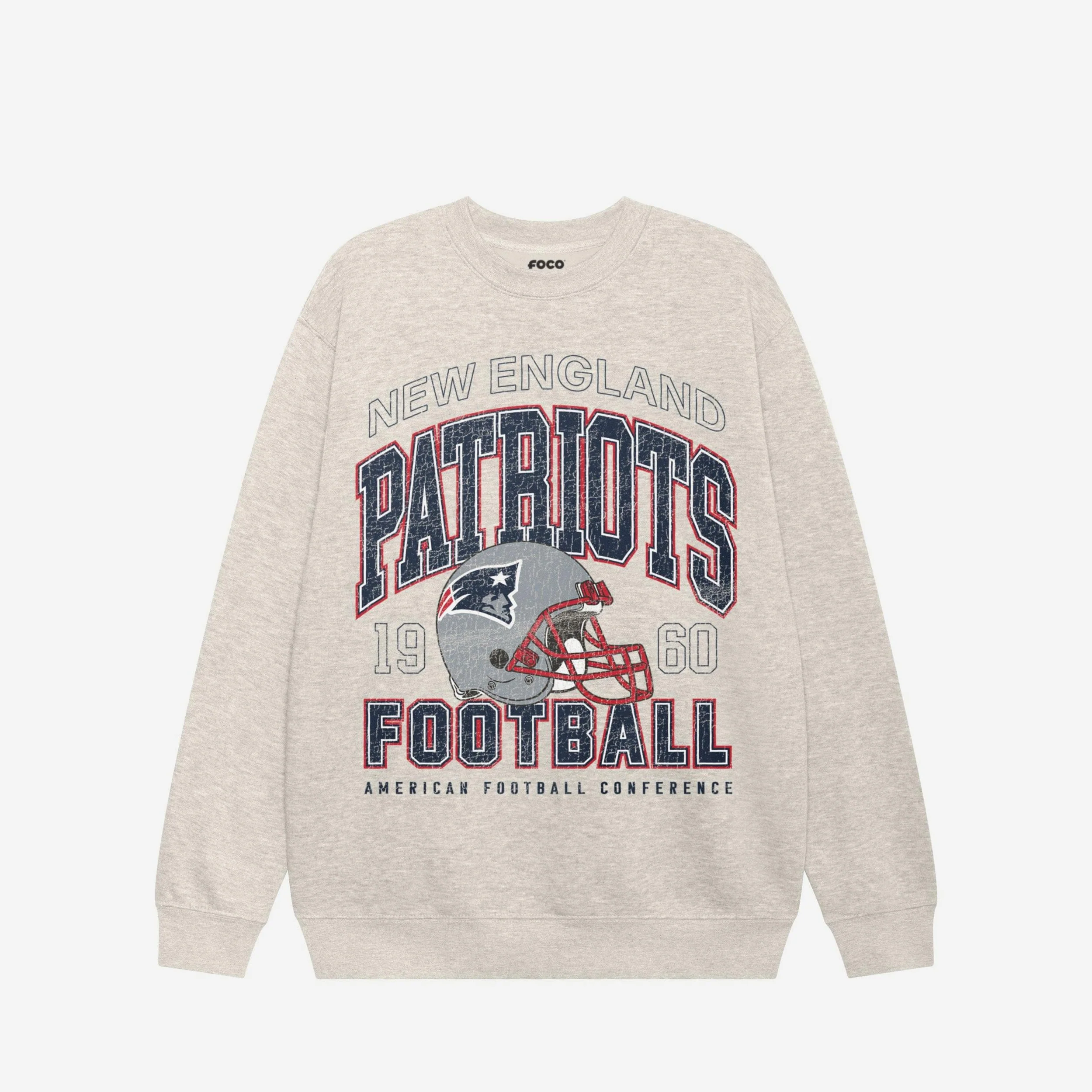 New England Patriots Varsity Crew Neck Sweatshirt